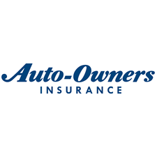 Auto-Owners Insurance logo in blue, with 'Auto-Owners' in script and 'INSURANCE' beneath.